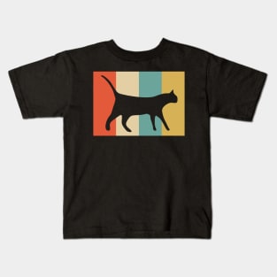 Retro Vintage Cat Kids T-Shirt